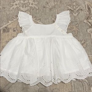 White gap baby top